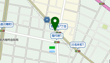 【予約制】akippa 塩付通1-2:三角カド駐車場の地図画像