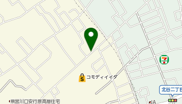 【予約制】akippa 安行原コモディイイダそば駐車場【左】の地図画像