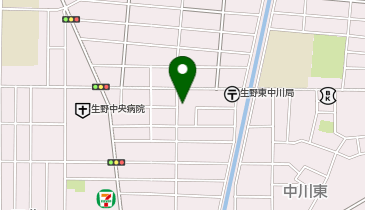 【予約制】akippa 中川モータープール_駐車場の地図画像