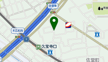 【予約制】akippa *八尾市佐堂町2丁目手前[山本]駐車場の地図画像