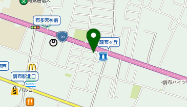 【予約制】akippa 布田1丁目駐車場の地図画像