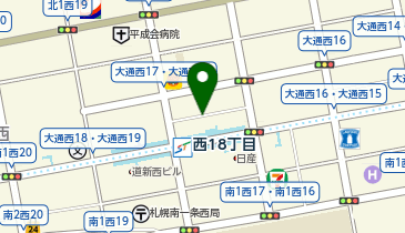 【予約制】akippa ハイツ大通り横駐車場【利用時間:7:30-23:59】の地図画像