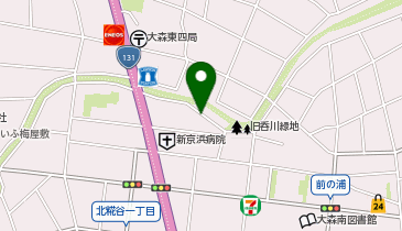 【予約制】akippa 大森南1丁目U宅駐車場の地図画像