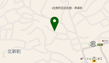 【予約制】akippa 生駒市北新町14駐車場の地図画像