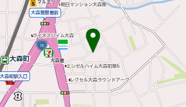 【予約制】akippa 大森東2丁目野中駐車場の地図画像