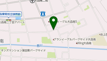 【予約制】akippa 大森南2丁目池田宅駐車場の地図画像
