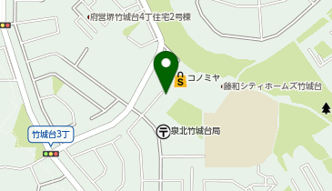 【予約制】akippa 竹城台3丁目駐車場の地図画像