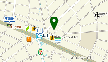 【予約制】akippa 本山駅徒歩3分フレア駐車場の地図画像