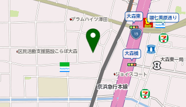 【予約制】akippa 大森西2丁目辻井宅駐車場の地図画像