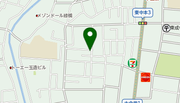【予約制】akippa *東成区中本5丁目[尾崎]駐車場の地図画像
