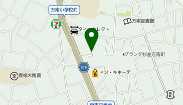 【予約制】akippa 方南1丁目30駐車場の地図画像