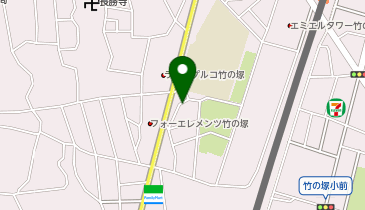 【予約制】akippa 西竹の塚1丁目7伊澤邸☆駐車場の地図画像