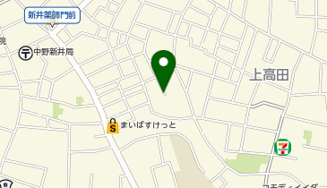 【予約制】akippa 中野区上高田2丁目38♯駐車場の地図画像