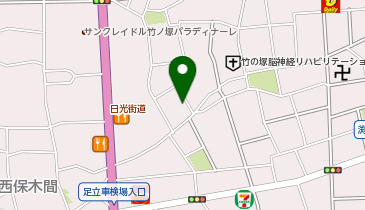 【予約制】akippa 保木間4丁目7野上邸☆駐車場の地図画像