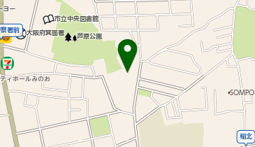 【予約制】akippa みのお団地駐車場【17号棟付近】(0049)の地図画像