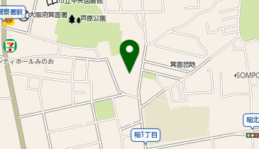 【予約制】akippa みのお団地駐車場【18号棟19号棟付近】(0049)の地図画像