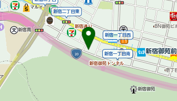 【予約制】akippa 平日:PNP新宿御苑前【車高155cm以下】の地図画像