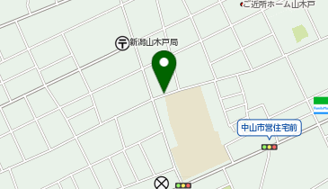 【予約制】akippa 中山3丁目駐車場の地図画像