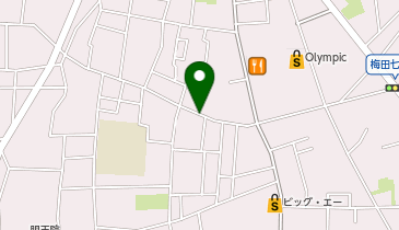 【予約制】akippa 足立区梅田3駐車場の地図画像