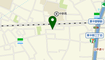 【予約制】akippa 東中野2丁目32木村邸駐車場の地図画像