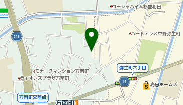 【予約制】akippa 方南2丁目28駐車場の地図画像