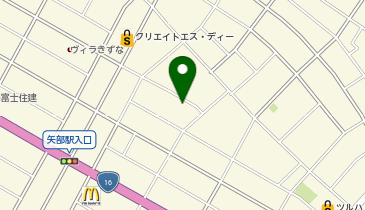 【予約制】akippa 矢部3丁目渋谷宅駐車場の地図画像