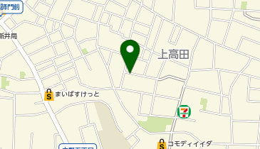 【予約制】akippa 上高田2丁目11國島邸駐車場の地図画像