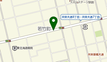 【予約制】akippa 若竹町月極駐車場の地図画像