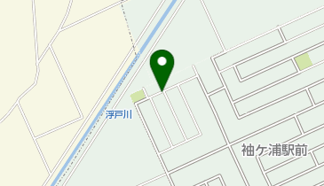 【予約制】akippa 袖ヶ浦駅前2-12駐車場の地図画像