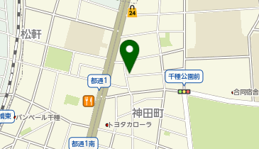 【予約制】akippa 松軒2丁目10坂下邸☆駐車場の地図画像