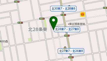 【予約制】akippa 北28条東7駐車場の地図画像