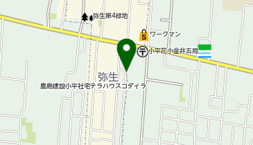 【予約制】akippa 花小金井8丁目秋田駐車場の地図画像