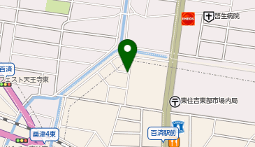 【予約制】akippa *月極:大阪市東住吉区杭全1丁目2[鬼藤]駐車場の地図画像