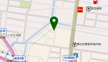 【予約制】akippa *月極:大阪市東住吉区杭全1丁目1[林]駐車場の地図画像