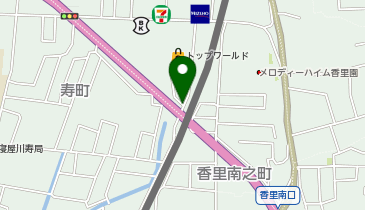 【予約制】akippa 香里園駅空き地駐車場の地図画像