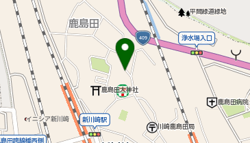 【予約制】akippa 鹿島田2丁目駐車場の地図画像