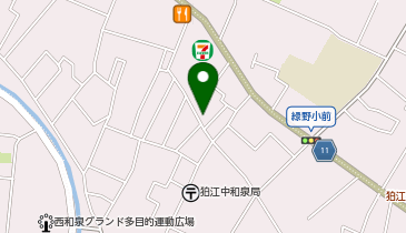【予約制】akippa 中和泉5丁目丸山宅あきっぱ駐車場の地図画像