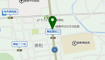 【予約制】akippa 倉敷市文化交流会館前駐車場【土曜日13時以降のみ】の地図画像