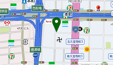 【予約制】akippa 【バイク専用】大阪御堂筋ビル・大阪センタービル【土日祝のみ:8:00-19:00】の地図画像