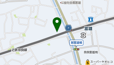 【予約制】akippa ショウワパーク富雄駅前駐輪場【バイク専用】の地図画像