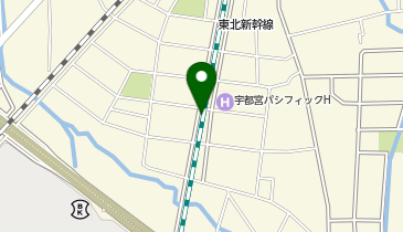 【予約制】akippa 簗瀬月極駐車場(新幹線高架下駐車場)の地図画像