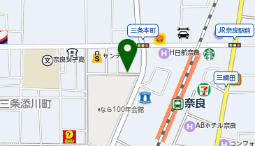 【予約制】akippa 奈良市営JR奈良駅駐車場の地図画像