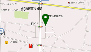 【予約制】akippa 東近江市役所付近駐車場の地図画像