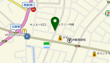 【予約制】akippa 高原7丁目15島袋ガーデン☆駐車場の地図画像