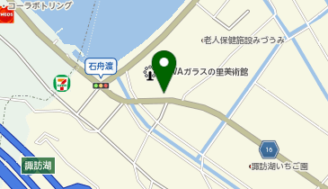 【予約制】akippa 【諏訪湖の花火】8/15アキッパ SUWAガラスの里臨時駐車場の地図画像