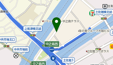 【予約制】akippa 中之島センタービル地下1階駐車場(3)【ご利用時間:土日祝のみ7:00-22:00】の地図画像