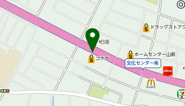 【予約制】akippa (180)コナカ結城店駐車場の地図画像