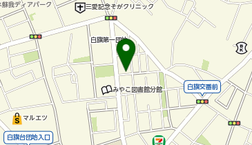 【予約制】akippa 白旗2丁目16-6パーキング◎駐車場の地図画像