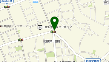 【予約制】akippa 白旗3丁目25-18 DANDY SALON coiffeur◎アキッパ駐車場(1)の地図画像