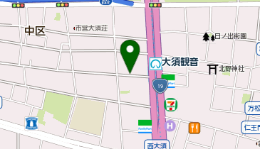 【予約制】akippa 大須1-21-36駐車場の地図画像